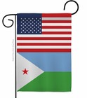 Djibouti Us Friendship Garden Flag Nationality Regional Yard House Banner