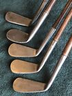 Antique Macgregor Matching Set Of 5 Irons   Driver  Smooth Face  Playable   Rare