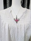 Metaphysical Jewelry Charged 925 Silver Necklace Agate Amethyst Topaz Gemstones