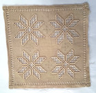 Hardanger Embroidery  Ultra Fine Gauge  Norwegian Vintage    Pillow Cover