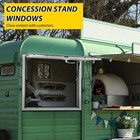 Concession Stand Trailer Serving Window Awning Food Truck Service Door  4 Sizes