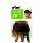 Scunci No-slip Grip - 2  Chunky Jaw Hair Clip - Black And Tortoise  3-pack 