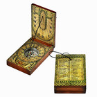 18th Century Folding Diptych Sundial Portable Compass 5  Replica German Watch