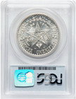      Toppop  1956 Morocco Silver 500 Francs Mohammed V Pcgs Ms 67