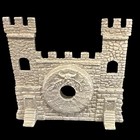 Vintage Working 1994 Gallo Pewter S  Tofano Medieval Fantasy Castle Desk Clock