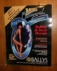 1980s Bally s Casino Hotel Atlantic City  outrageous   Cabaret Laminated Poster