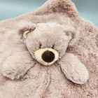 Kellytoy Bear Security Blanket Lovey Rattle Baby Plush Tan Light Brown Soft Toy