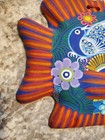 Authentic Mexican Folk Art Talavera Puebla Wall Hang Hanging Signed San Miguel