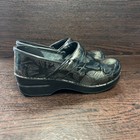 Dansko Women s Clogs Shoes Size 36 Us 6 Black Floral Patent Leatherprofessional 