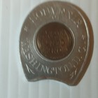 1946 Lincoln Wheat Cent Encased Coin Token Souvenir Washington D c  Good Luck