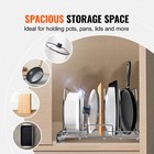 Vevor Pan And Pot Rack Organizer Expandable Adjustable Lid Holder Under Cabinet