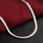 925 Sterling Solid Silver Chain Necklace Jewelry For Women Men Fashion Gift