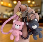 Bear Keychain Cartoon Black Color Bear Keychain Pendant Bag Decoration Gifts