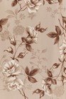 90s Beige Brown Silk Floral Print Long Skirt Xl