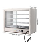 4-tier Commercial Food Warmer Display Case Countertop Pie Pizza Cabinet 800w New