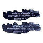 2-motley Crue Dr Feelgood  30th Anniversary Ltd Ed Rare Stickers Green And White