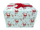 Punch Studio Keepsake Christmas Square Box Joyous Santa 36940 11  X 11  X 7 5 