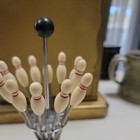 Vintage 60s Bowling Pin Cocktail Party Picks Mcm -