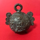 Antique Japanese Bronze Temple Bell 19th Century Buddhist Sculpture 5 1 Inch