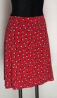 Lillian Fit N Flare Red Martini Dot Skirt Usa Leota New York Large L