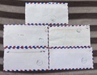 Lot Of 25 Ps Saudi Arabia To Bangladesh By Air Mail Meter Franking Stamp Cover