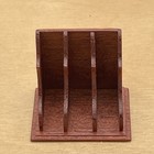Vintage Miniature Doll House Wooden 3 Slot File Or Mail Rack Signed Dated 1   x1   