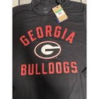 Nwt Men   s Nike Georgia Bulldogs Hoodie Tshirt Black Sz Xl Lightweight