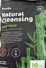 2 Pk Bandoo Natural Cleansing Foot Pads Detox Natural Ingredients   Exp 05 25