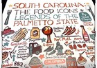 South Carolina Iconic Foods Poster   Brand New   One-of-a-kind   Free S h