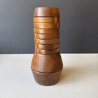 Vtg Mcm David Collier 1995 Signed  rainbow Storm wood Oil Filled Kaleidoscope