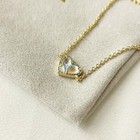 Kendra Scott Ari Heart Gold Dichroic Glass Chain Bracelet Authentic New