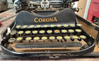 Vintage 1917 Corona Model 3 Folding Portable Manual Typewriter W original Case