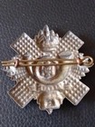 Highland Light Infantry  hli  White Metal Cap Badge With Cotter Pin