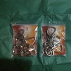 Set Of 2 Tandy Leather Solid D-ring 1-1 4  Nickel Plated 10 pk 1135-12
