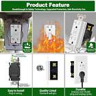 6 Pack 20amp Gfci Gfi Safety Outlet Receptacle W  Wall Plate Led Indicator Tr Wr