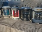 Perko Antique Nautical Ship Lantern Running Lights  1 Red 2 Greens 1 White clear
