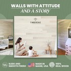 Timberchic 100  Wood Wall Planks - Made In Usa - 4  Wide - 20 Sq  Ft   Pearl