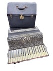 Vintage Lorio Bros Ny H704 1930 Piano Keyboard Accordion Celluloid Jeweled Works