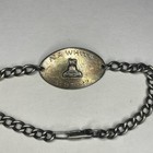 Ww2 Wwii Canada Provost Corps Sterling Silver Id Sweetheart Bracelet 19 6g
