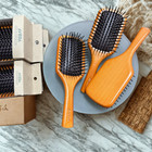 Aveda Wooden Paddle Brush Set     Regular   Mini Detangling Brushes For Salon Hair