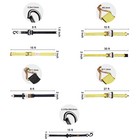 Uimoso Ratchet Straps Tie Down Strap 2 x 8   15  27  30  W j Hook e-track 8 Pack