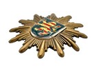 Vintage German Police Hessen State Police Cap Badge
