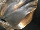 Antique Signed Large Original George Washington Cast Iron Metal Profile 