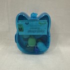 Squishmallow Mini Squish Carrying Case Clip With All 3 Tiny Ring Toys Inside