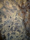 Vintage Hammered Copper Wall Tray Plate Floral Persian Middle Eastern 11 25   
