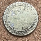 Switzerland  St Gallen Silver Thaler 1621- Gilt Coin E25151