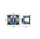 Automatic Transfer Switch 2p 63a 110v Ac Generator Dual Power Changeover Switch