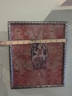 Antique Vintage Early 19th Century Indian Religious Tapestry Framed 10 5x12 5