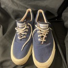 Vtg Men   s 1970s   Converse Blue Canvas Shoes Made In Usa Size 9 5 