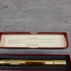 Vintage Van Cort Kaleidoscope Brass Pen Pocket Style With Box Approx 5 25  Long